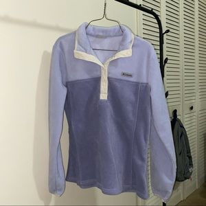 lavender Columbia fleece pullover 💜